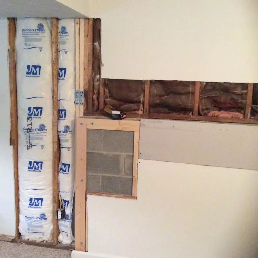 Wall insulation replacement during Contents Cleaning & Restoration in Pleasant Hills